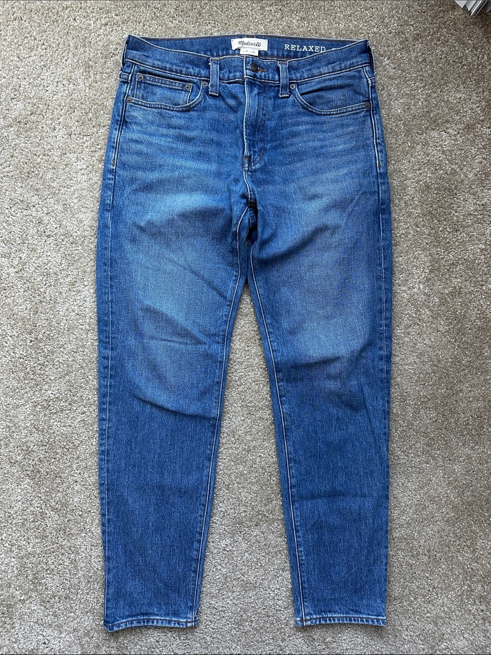 Madewell Men’s Relaxed Taper Jeans | Medium Wash | W 31 L 32